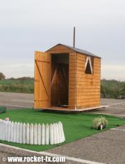 The 'Space Shed' sits on the launch pad awaiting her maiden flight! of shed - Space-Shed, 