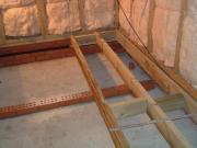 Building the floor of shed - , 