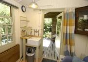 Inside of the kitchen of shed - Romany Caravan Cabin, 