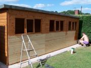 Shanes shed: nearly finished