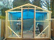 After many bad weather weekends, the build id continuing of shed - Eastfork, 