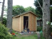 Ready for cladding of shed - Badgers Den, 
