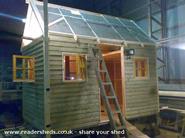 Sheep wool insulation in place of shed - , 