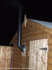 The Flue Inn: Flue pipe exiting cable end