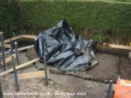 Footings concreted of shed - the complex, 