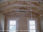 Marjorie: Shed interior under construction