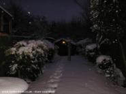 Nightime for WorkshopShed in the Snow Feb 2009 of shed - Workshopshed, Greater London