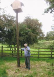 Ray & his Owl Box of shed - Men in Sheds, 