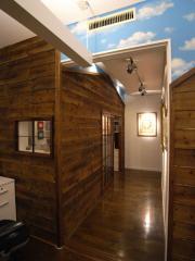 Corridor in between sheds of shed - Office full of sheds, 