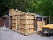 Build in progress of shed - Mikes Shed, North Yorkshire