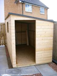 Cladding complete, roof on and felted of shed - Alan's shed, 