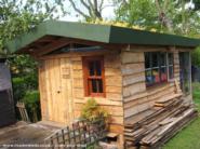 side and above of shed - , 
