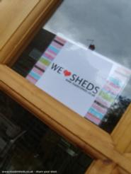 2nd choice window sticker of shed - HERS, Shropshire