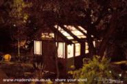 House of Doors: Night shot with the lights on