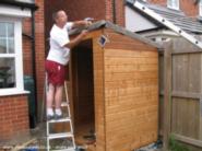 Building of shed - Sharon & Phill's Sheila The Shed, Greater Manchester