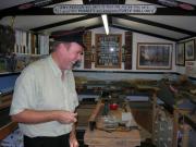 Inside view of shed - , 
