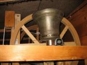 The largest bell inverted ready for ringing of shed - The Bell Ringers' Shed, 