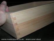 Dovetailed Drawers of shed - The Yonderosa Mini-Delux, 
