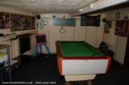 pool table and dart board area of shed - js, 