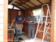 Dad being dab hand with electrics is a great help. of shed - Tony's Shed, Lancashire