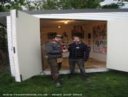 Me and my friend Liam (it was his show) at the first shed exhibition of shed - Model Gardeners, Greater London