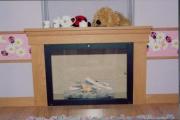 Fireplace glass added of shed - Jaedyn's Shed, 
