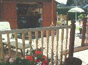 Side view of garden of shed - The Bok Bar, 