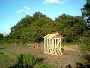 Framed and braced of shed - The Plot Thickens, Berkshire