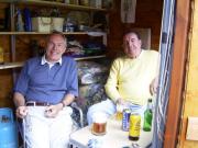 Melvyn & Barry enjoying a quiet beer of shed - , 