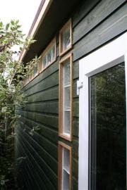Outside with windows of shed - The Shudio, 