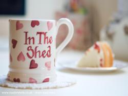 Cake and tea is always enjoyed by guests of the shed of shed - In The Shed, Shropshire