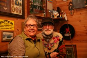 Juan Gorriti and his wife - 2nd March 2016 of shed - The Unicorn, Powys