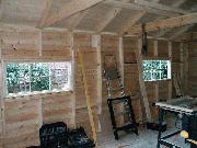 from inside of shed - cottage in the woods, 