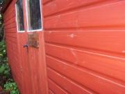 Front view side on kind of of shed - Dadda's shed, 