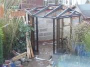 The shell of the shed ready to fit the roof and cladding. of shed - , Warwickshire