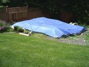 The tarp look for 6 months of shed - The Wee Shed, 