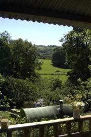 The view from veranda of shed - Romany Caravan Cabin, 