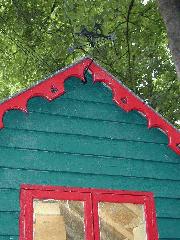 gable of shed - The Workshop, 