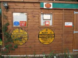 Colne Valley Postal History Museum: Left hand corner with signage from Astwood Bank SPO