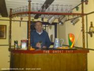 Me behind the bar. of shed - The Ghost Ship, Nottinghamshire