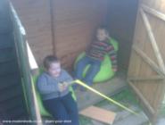 inside of shed - The Boys Den, Kincardineshire