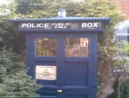 close up of shed - tims tardis, Greater Manchester