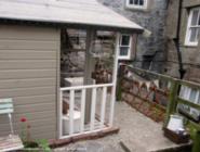 front veranda of shed - the home of ted & agnes..., North Yorkshire