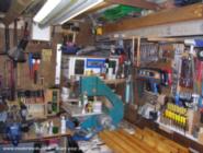 Main workspace of shed - My mate Matt's, 