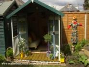 Front view of summer house of shed - Sunny Delight, Dorset