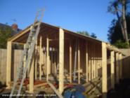 The roof's on of shed - The Shack featuring Kirky's bar, Leicestershire