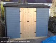 Shed with double doors of shed - Mini Jeff, Cardiff