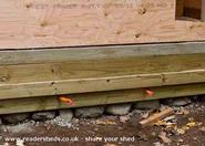 chicken shed with radiant heating pipes of shed - Q's Avian Chateau, 