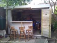 Front view - open of shed - Le Shed, West Sussex