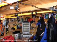 Inside of shed - Sarah's Craft Shed & My Workshop / Escape Shed..., 